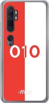 6F hoesje - geschikt voor Xiaomi Mi Note 10 -  Transparant TPU Case - Feyenoord - 010 #ffffff