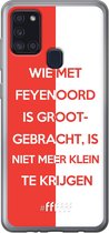 6F hoesje - geschikt voor Samsung Galaxy A21s -  Transparant TPU Case - Feyenoord - Grootgebracht #ffffff