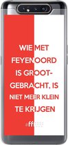 6F hoesje - geschikt voor Samsung Galaxy A80 -  Transparant TPU Case - Feyenoord - Grootgebracht #ffffff