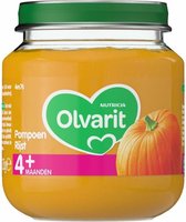 Olvarit 1e Groentehapje 4m Pompoen Rijst 125 gr