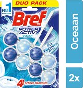 Bref Toiletblok Power Activ Oceaan 2 stuks