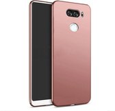 BackCover Mat Telefoonhoesje - Hoesje voor LG V30 - Rose Goud