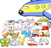 Simply for Kids  Houten Magnetische Figuren 20stuks - Speelgoed - Kindermeubels en Accessoires