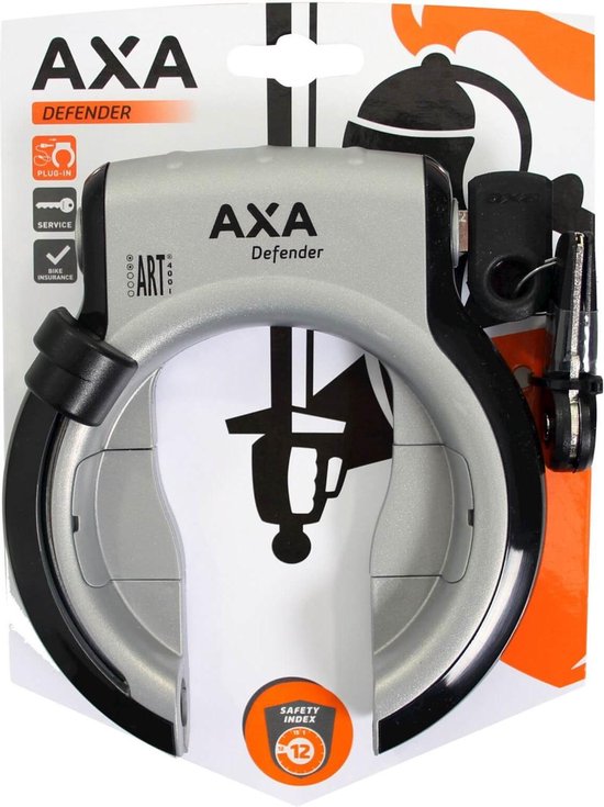 Axa ringslot Defender zilver/zwart - ASL556650975 | bol.com