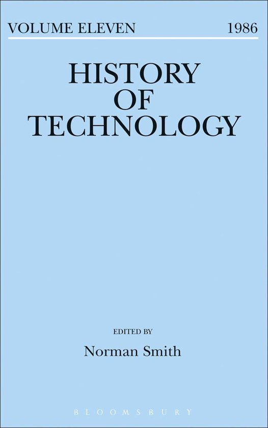 History of Technology - History of Technology Volume 11 - cover