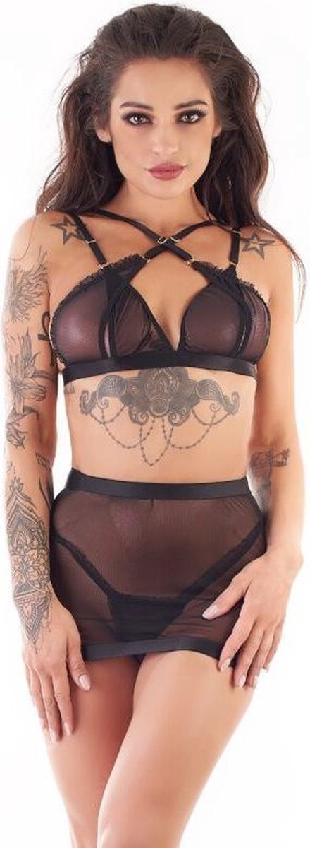 Kyoto Lingerie Set Black S/M