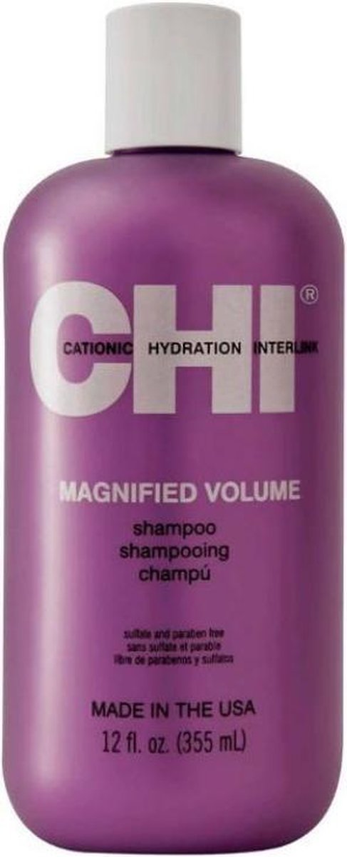 CHI Magnified Volume Shampoo 355ml - Anti-roos vrouwen - Voor Beschadigd haar/Fijn en slap haar/Verzwakt en breekbaar haar