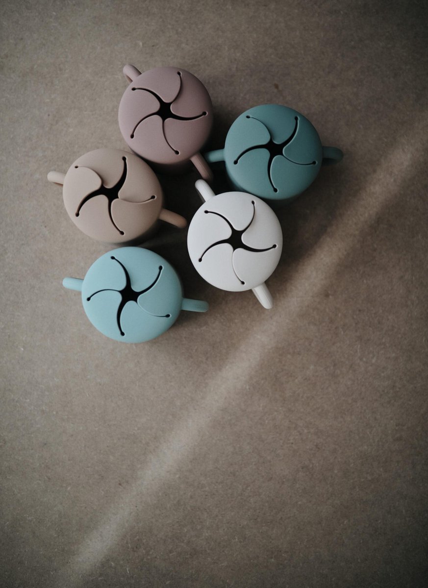 Mushie - Siliconen Snack Cup - Snackcups - Cloudy Mauve