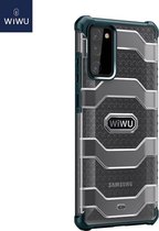 WiWu - Samsung Galaxy S20 FE Hoesje - Voyager Case - Schokbestendige Back Cover - Donker Groen