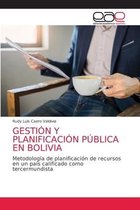 Gestión Y Planificación Pública En Bolivia