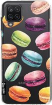 Casetastic Samsung Galaxy A12 (2021) Hoesje - Softcover Hoesje met Design - Macaron Mania Print