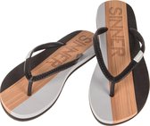 Sinner Capitola Heren Slippers - Zwart/Lichtbruin/Grijs - Maat 42