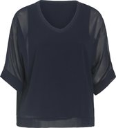 Ruime, effen blouse