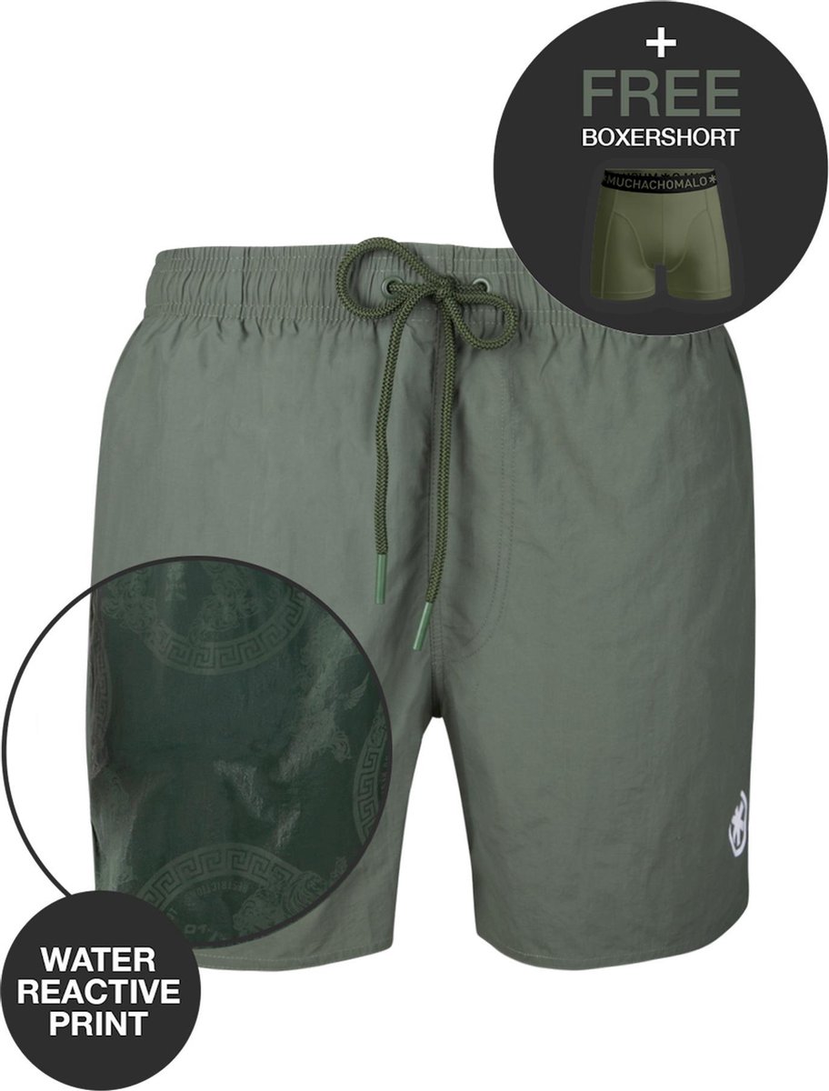 Muchachomalo water react rits zwemshort groen - 3XL