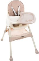 Kruzzel - Eetstoel - Kindereetstoel - Licht Roze - 2-in1