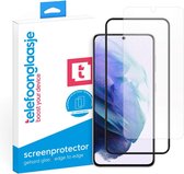 Telefoonglaasje Screenprotector - Geschikt voor Samsung Galaxy S21 - Case Friendly - Gehard Glas - Beschermglas