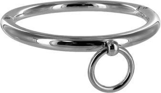 Collier en acier avec anneau - BDSM - Bondage - Argent - Discrètement  emballé et livré | bol.com