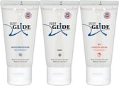 Just Glide Glijmiddel Mix 3 x 50 ml - Drogisterij - Glijmiddel - Transparant - Discreet verpakt en bezorgd