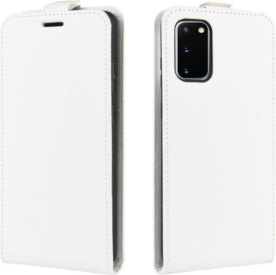 Mobigear Telefoonhoesje geschikt voor Samsung Galaxy S20 FE Hoesje | Mobigear Flipcase | Pasjeshouder voor 1 Pasje | Telefoonhoesje voor Pinpas / OV Kaart / Rijbewijs - Wit