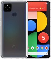 Google Pixel 5 Hoesje Siliconen Case Cover - Google Pixel 5 Hoesje Cover Hoes Siliconen - Transparant