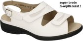 Solidus -Dames -  off-white/ecru/parel - sandalen - maat 36.5