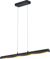 OSRAM - LED Hanglamp - Hangverlichting - Torna Remco - 16W - Warm Wit 3000K - Dimbaar - Rechthoek - Mat Zwart - Aluminium