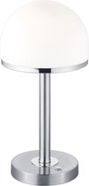 LED Tafellamp - Torna Berl - 4W - Warm Wit 3000K - Dimbaar - Rond - Mat Nikkel - Aluminium