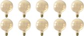 CALEX - LED Lamp 10 Pack - Globe - Filament G125 - E27 Fitting - Dimbaar - 4W - Warm Wit 2100K - Amber