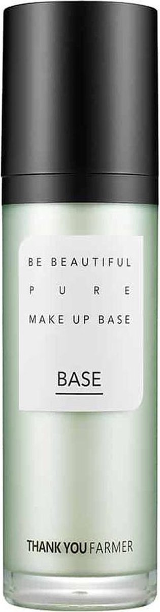 Thank You Farmer Be Beautiful Pure Makeup Base Makeup Booster Effect 40 ml Cosmetic Primer with SPF Green Corrector Dagcreme Makeup Prepping with Niacinamide Reduces Redness Verminderd Roodheid