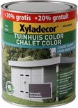 Xyladecor Tuinhuis Color - Houtbeits - Berkengrijs - Mat - Promo - 3L