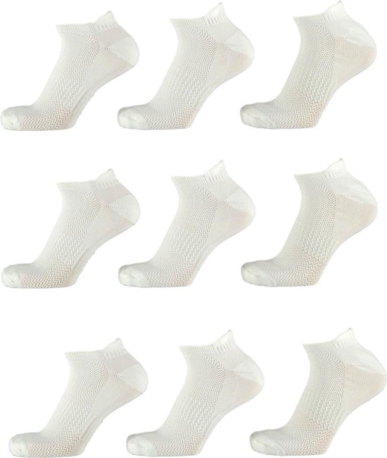 Chaussettes Xtreme sport sneaker blanc 9 paires taille 41/46