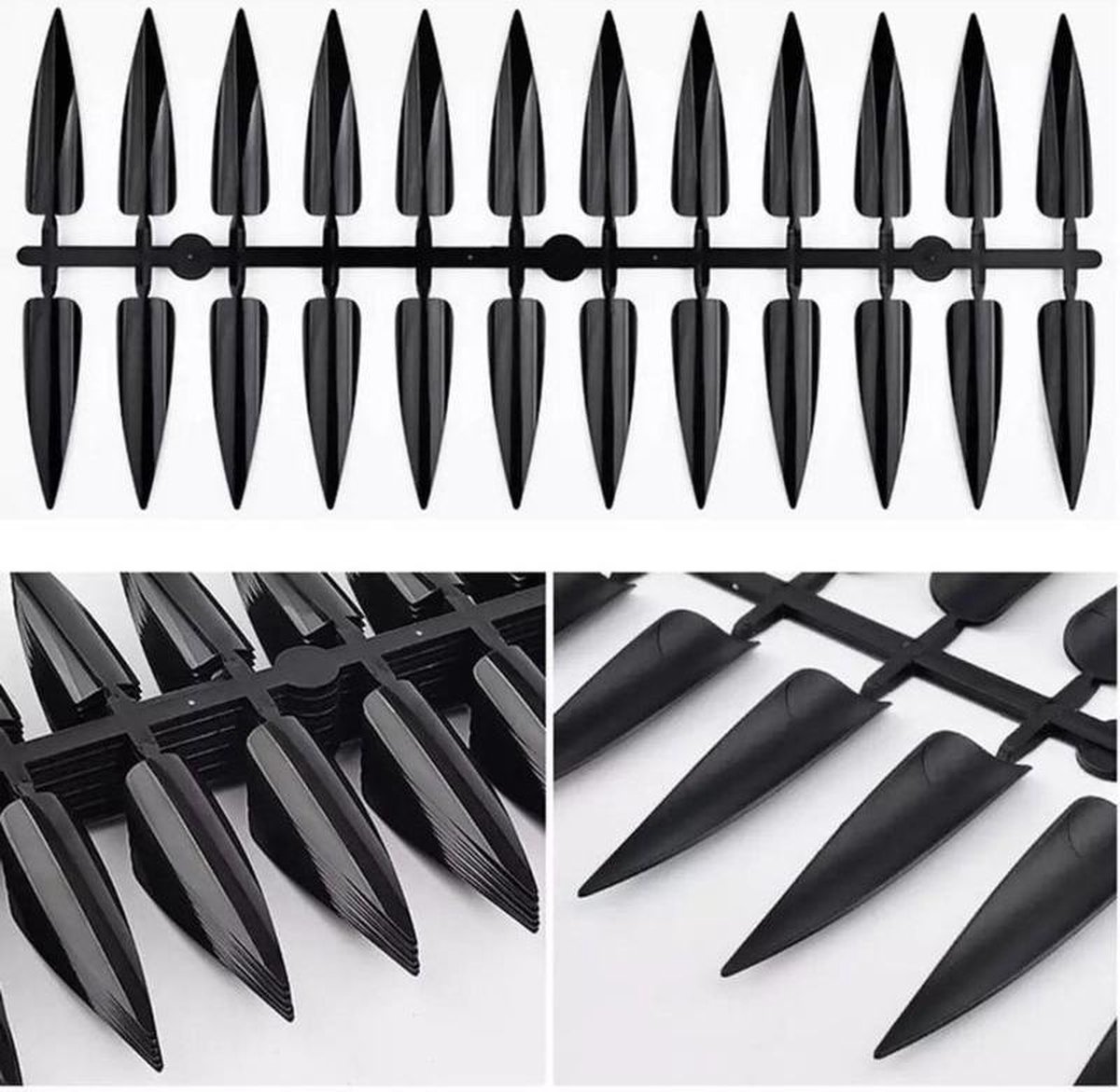 Goedkoopste Korneliya Show tips STILETTO ZWART 240 stuks