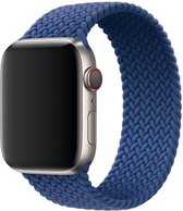 Wabando Gevlochten Solobandje Nisha Oceaan Blauw compatibel met Apple Watch 45/44 mm - bandlengte S