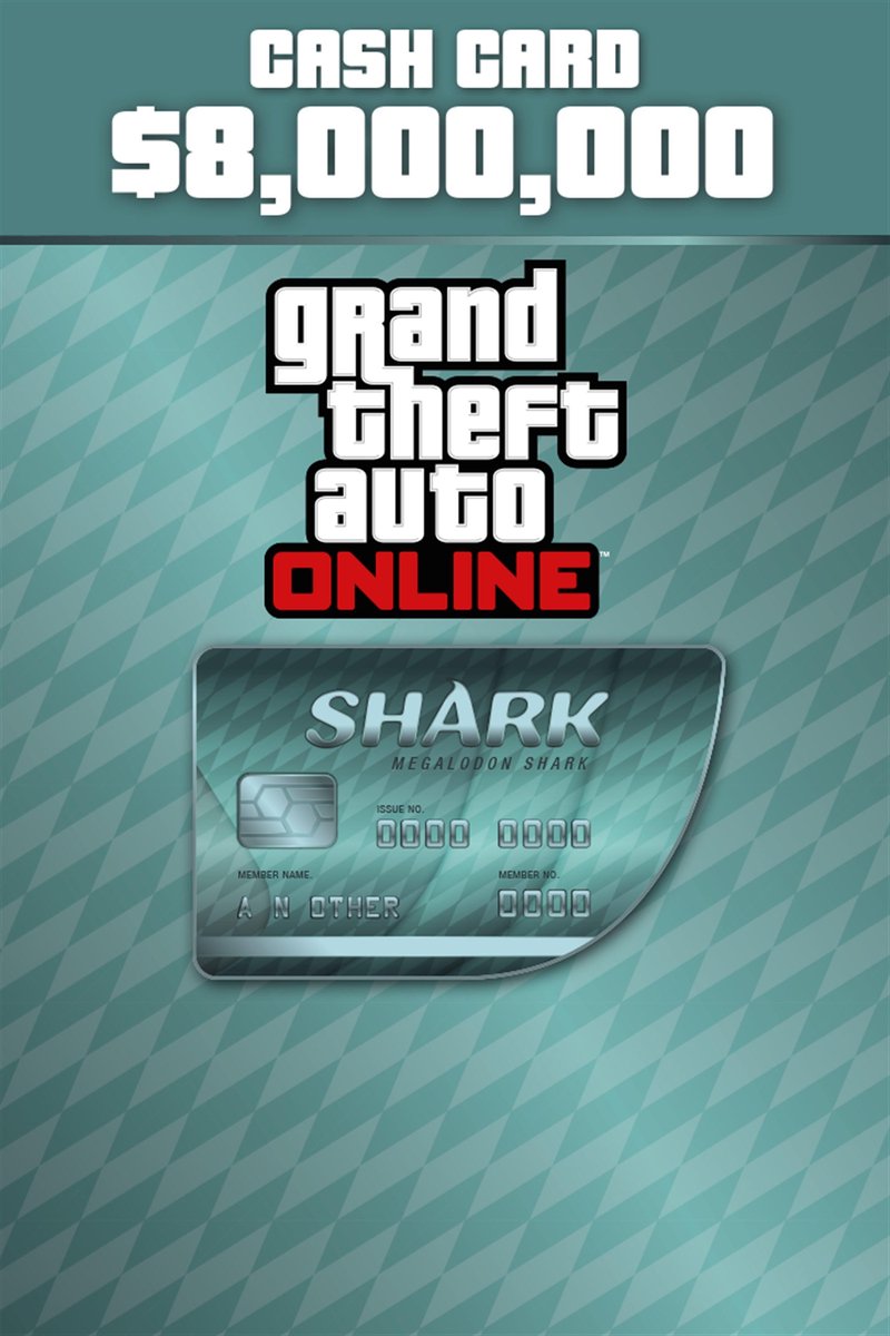 Grand Theft Auto V (GTA 5) - Megalodon Shark Card: $ 8.000.000 - Xbox One download