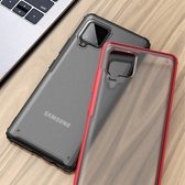 Samsung Galaxy A42 5G Hoesje - Mobigear - Shockproof Serie - Hard Kunststof Backcover - Zwart - Hoesje Geschikt Voor Samsung Galaxy A42 5G