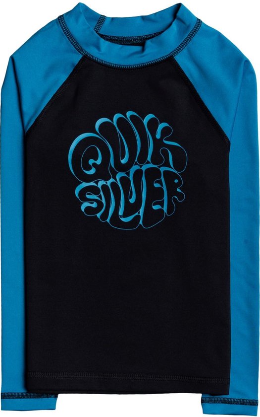 Quiksilver - UV-zwemshirt voor jongens - Longsleeve - Bubble Trouble - Zwart - maat 92cm