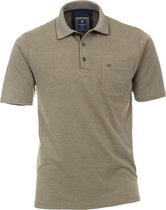 Redmond regular fit poloshirt - kaki melange - Maat: XL