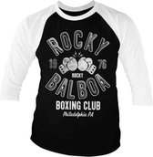 Rocky Raglan top -XL- Balboa Boxing Club Zwart/Wit