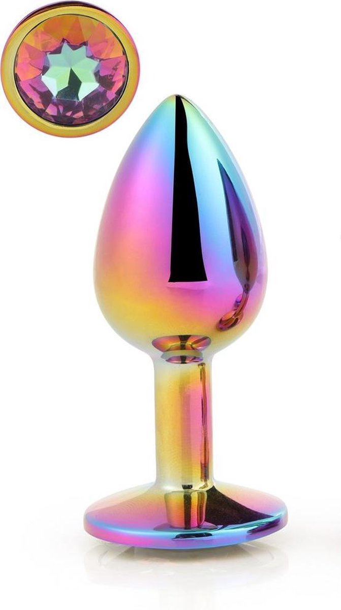 Aluminium Butt Plug Multicolour - Small