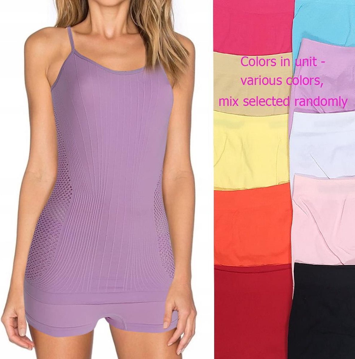 Bixtra dames ondergoed 2 delig set top en short roze maat S