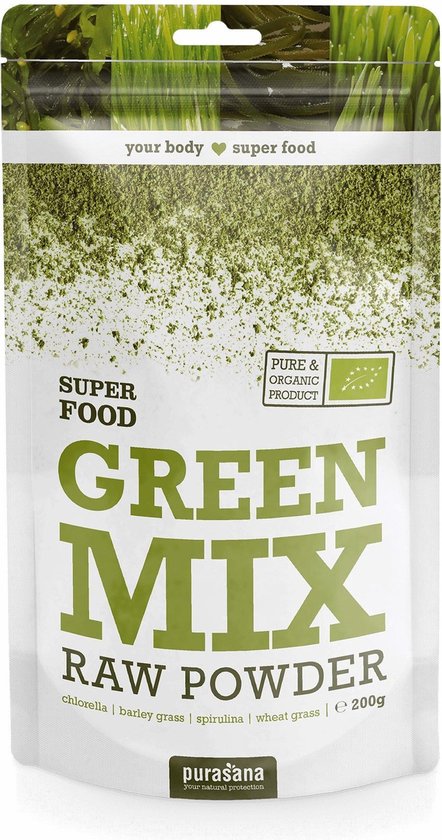 Purasana Superfoods Super Food Green Mix Poeder 200gr