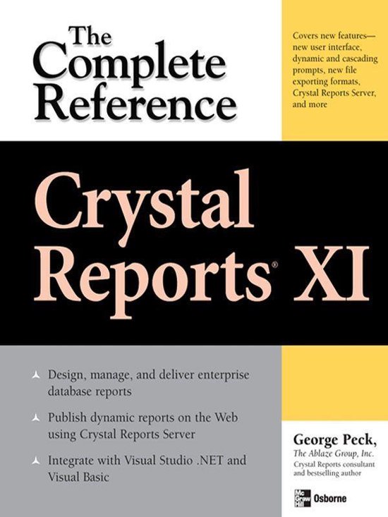 Osborne Complete Reference Series - Crystal Reports XI: The  ... - cover
