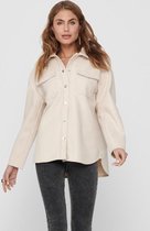 Only Jas Onlmaci L/s Shacket Pnt 15222966 Pumice Stone Dames Maat - L