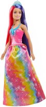 Barbie Dreamtopia Prinsessen pop met Lang Gekleurd Haar - Barbiepop
