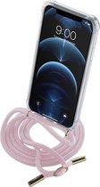 Cellularline - iPhone 12 Pro Max, hoesje aanpasbaar koord, roze