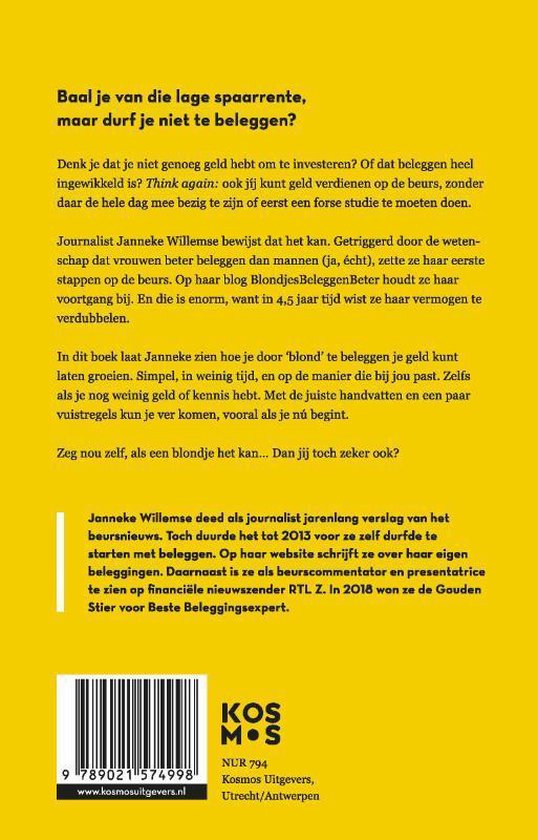 Blondjes Beleggen Beter - Janneke Willemse