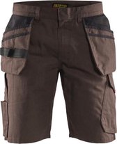 Blaklader Service short met spijkerzakken - Bruin/Zwart - C50