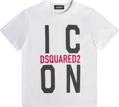 Dsquared2 Icon T-Shirt Wit Boys  Jongens maat 140