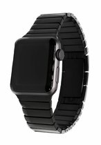 Geschikt Voor Smart Watch Stalen Band O Sluiting -  Zwart - 38mm En 40mm - Geschikt Voor Smart Watches