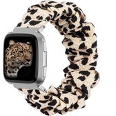 Fitbit Versa 2 Scrunchies Band  Panter Print - Maat: One Size